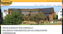 Desktop Screenshot of blockhaus-finnholz.de