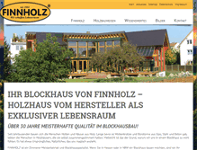 Tablet Screenshot of blockhaus-finnholz.de